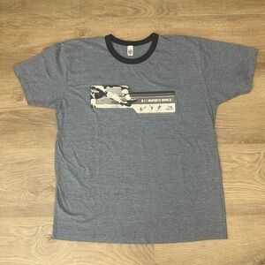 SOLD American Apparel (XL) Fox Sports World Soccer Graphic Ring Tee